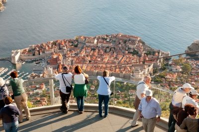 From the Srđ Hill the view over Dubrovnik is marvelous